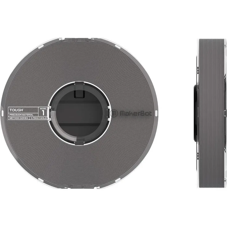 Makerbot Tough Precision, 3D Filament Grau, 0.75kg (PLA, 1.75 mm, 750 g) mit hoher Schlagfestigkeit und Smart Spool™