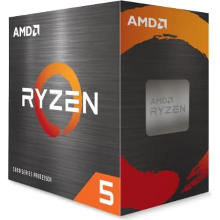 AMD Ryzen 5 5500F Wraith Stealth CPU, 6 Kerne, 3.6 GHz, AM4, mit Kühler, 65 Watt TDP – Bild 1