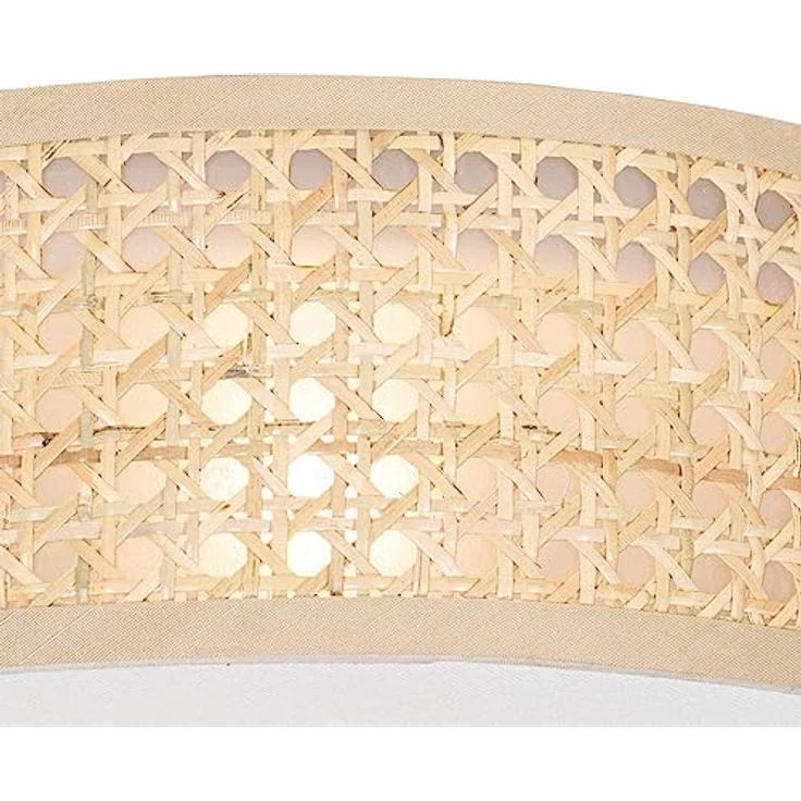 Qazqa - Orientalisch Orientalische Deckenleuchte Rattan 30 cm - Tromma - LED geeignet E27 – Bild 5
