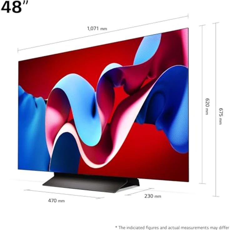 LG OLED48C47LA TV 48" (121 cm) OLED evo Fernseher (α9 Gen7 4K AI-Prozessor, Dolby Vision, bis zu 120Hz) [Modelljahr 2024], Schwarz – Bild 3