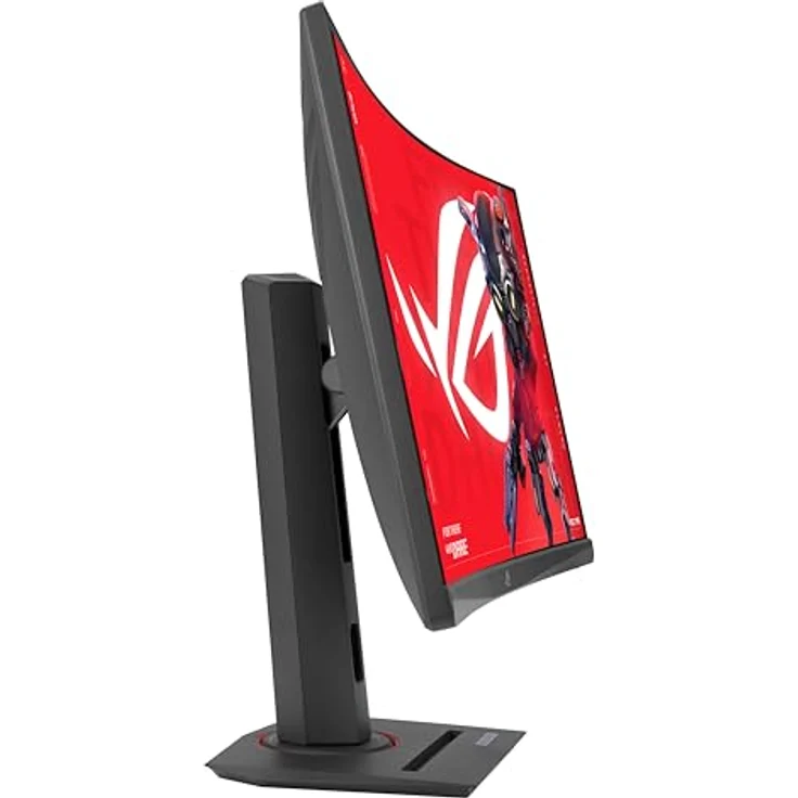 ASUS ROG Strix XG32WCMS - 32 Zoll WQHD Curved Gaming Monitor - 280 Hz, 1ms GtG, AdaptiveSync, ELMB Sync, DisplayHDR 400 - Fast-VA Panel, 16:9, 2560x1440, DP 1.4, HDMI 2.1, 15W USB-C, ergonomisch – Bild 4