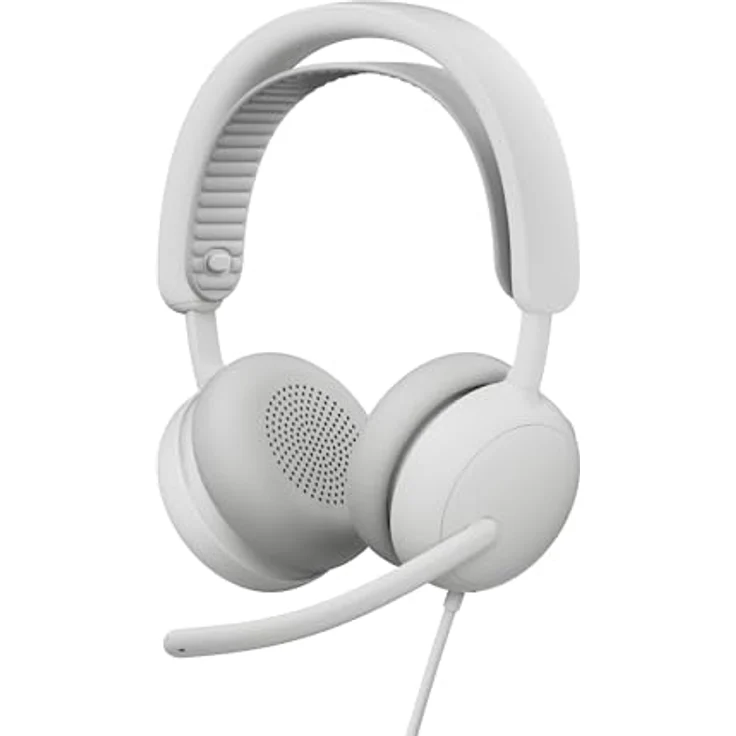 Logitech Zone Wireless 2 ES for Business, Kabelloses Headset mit Geräuschunterdrückung und Adaptive Hybrid ANC, Bluetooth, USB-C und USB-A, Zertifiziert für Microsoft Teams – Grauweiß – Bild 1