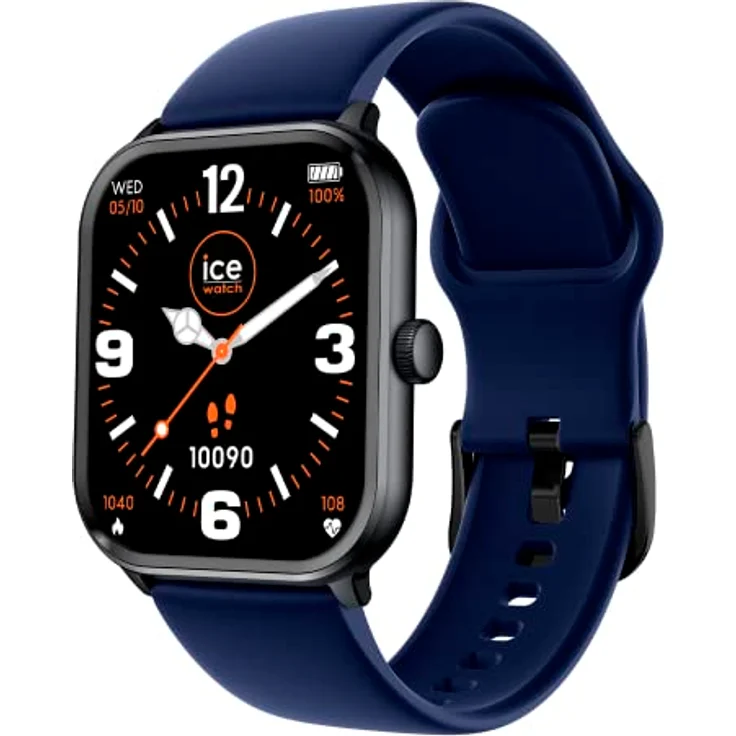 Ice-Watch - ICE smart Black navy - Schwarze Smartwatch für Herren/Unisex mit Silikonarmband - 021410 (1,85") – Bild 2