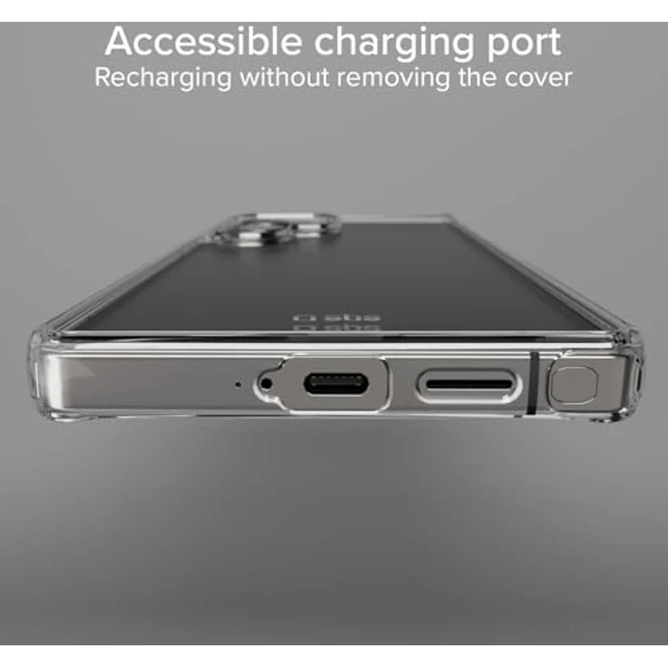 SBS Extreme Active Case D3O für Samsung S25 Ultra, flexibel und strapazierfähig, stoß- und kratzfest, transparent – Bild 5
