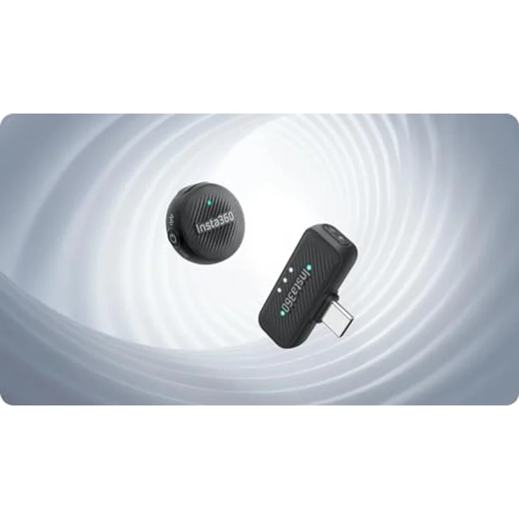 INSTA360 Mic Air Transmitter, Mikrofon mit omnidirektionaler Audioabnahme, Schwarz – Bild 7