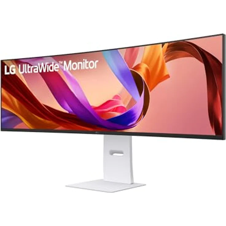 LG UltraWide 49U950A-W Curved Monitor, 49", DQHD (5120x1440), 144Hz, Nano IPS, HDR10, 1ms MBR, G-SYNC, FreeSync Premium, USB-C 90W, Weiß – Bild 2