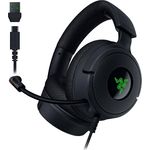 Razer Kraken V4 X - Kabelgebundenes PC-Gaming-Headset (Triforce 40-mm-Treiber, einziehbares Nierenmikrofon, 7.1-Surround-Sound, Chroma RGB, für PC - Konsolen & Mobiltelefone über USB-C) Schwarz