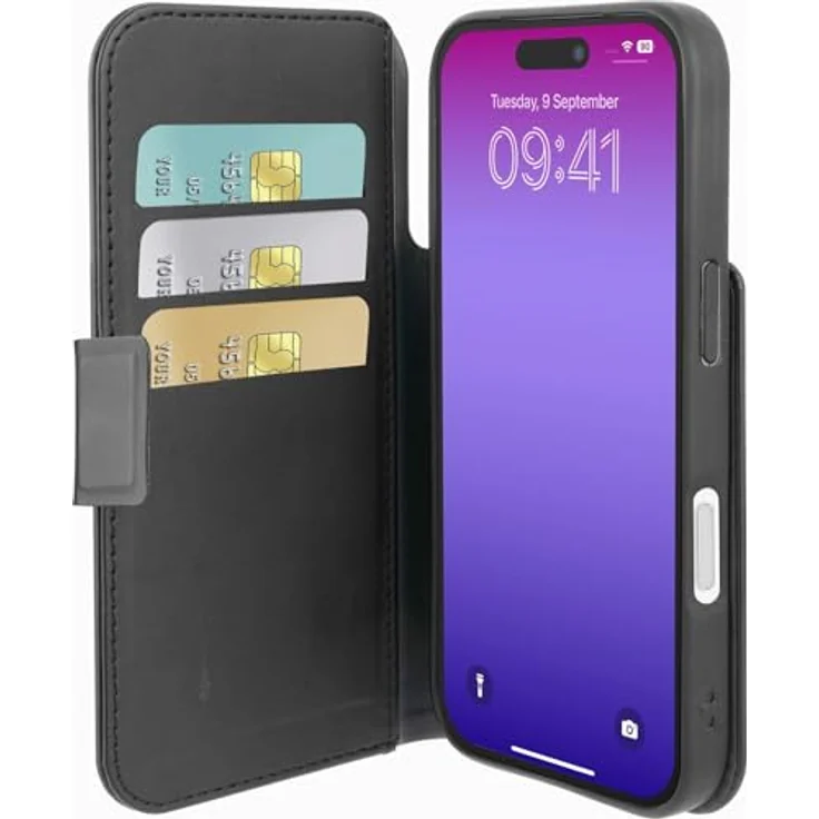 CELLULAR LINE Book Agenda 2, Bookcover für Apple iPhone 17 Pro Max, Schwarz – Bild 1