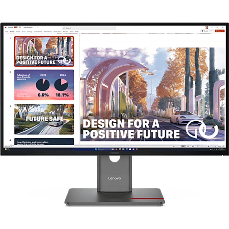 LENOVO B2B ThinkVision P27QD-40, 27 Zoll WQHD Business Monitor mit 6 ms Reaktionszeit und 120 Hz Refresh Rate
