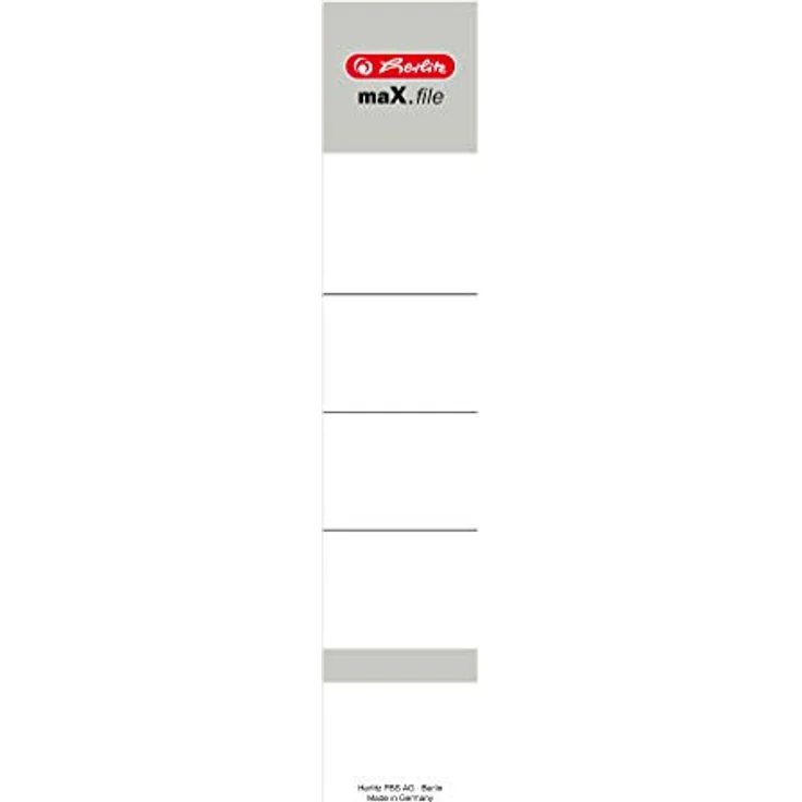 Herlitz Aktenordner maX.file weiß für 5,0 cm Rückenbreite, 10 Stück – Bild 2