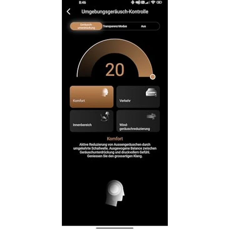 HUMANTECHNIK earisMAX Bluetooth-Auracast-Kopfhörer mit Active Noise Cancelling, 80 Std. Akkulaufzeit, Bluetooth 5.3, Schwarz – Bild 9