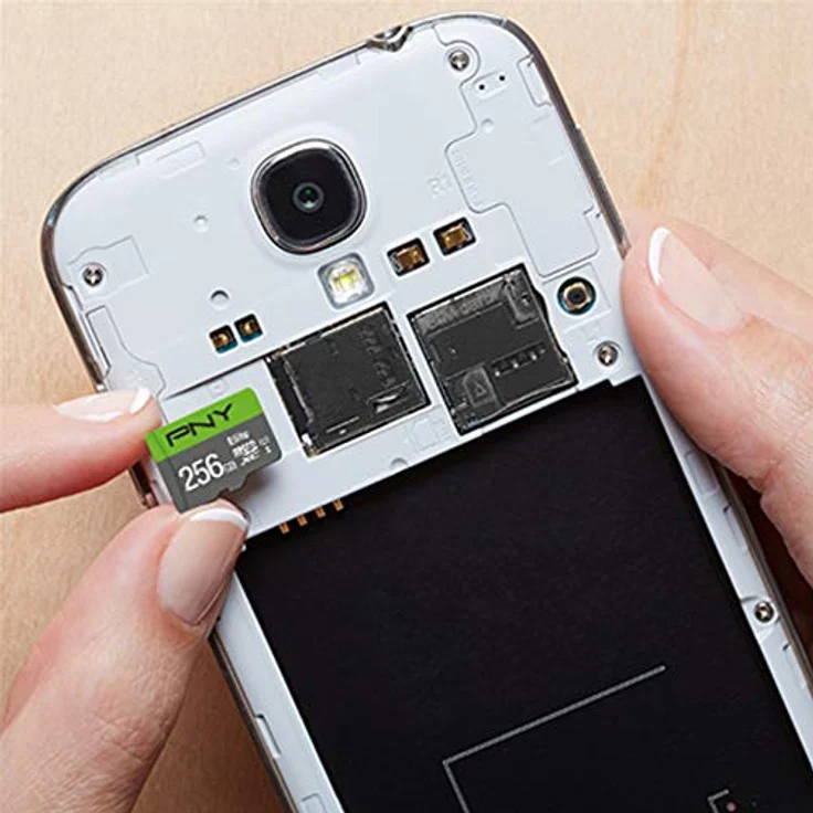 PNY Elite 256GB microSDXC-Speicherkarte + SD-Adapter, 100MB-s Lesegeschwindigkeit, Klasse 10 UHS-I, U1, A1 App Performance, V10 für Full-HD-Video – Bild 4