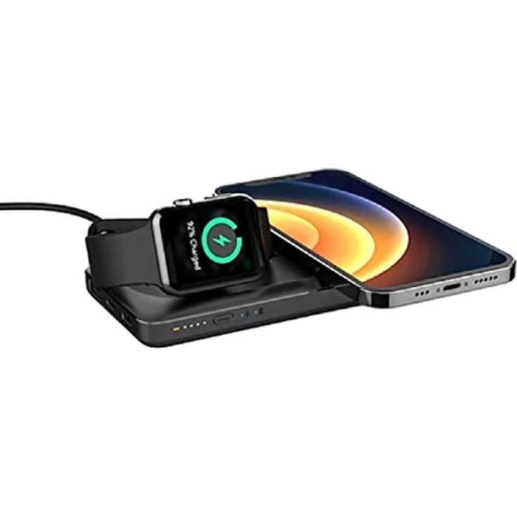 VEGER Power Bank MagMulti - 10 000mAh LCD Quick Charge for MagSafe + Apple Watch PD 22,5W Aufladen (W1156) – Bild 3