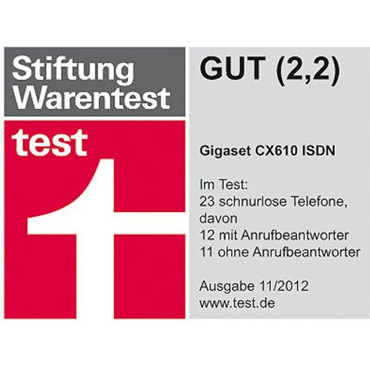 Gigaset CX610 ISDN ISDN-Telefon schwarz – Bild 2