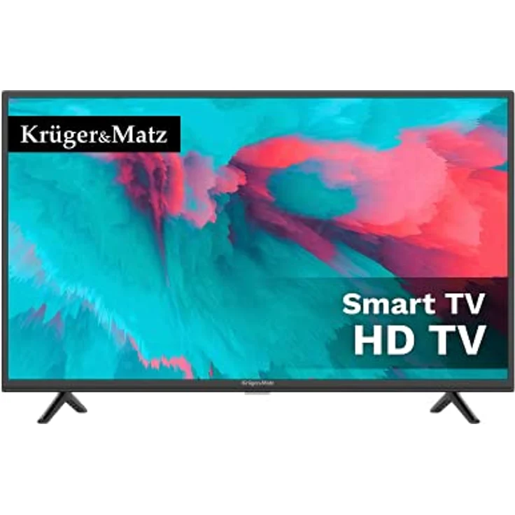 Kruger&Matz 32" Fernseher KM0232-S5 Smart-TV 1366x768px HD Ready DVB-T2 /T/S/S2/C H.265 HEVC D-LED-Hintergrundbeleuchtung Bildwiederholfrequenz 60 Hz – Bild 1