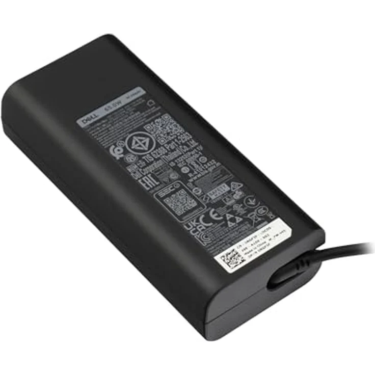 Dell 0M0RT, Notebook Netzteil 65 W für Dell Notebooks, Schwarz – Bild 1