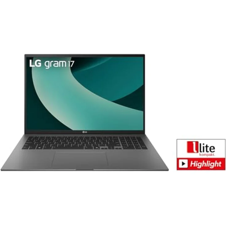 LG gram 2025, 17 Zoll Notebook mit Intel Core Ultra 7, 16GB RAM, 1TB SSD, Intel Arc Graphics, Windows 11 Home, Bluetooth 5.3, 2x Thunderbolt 4, Grau – Bild 2