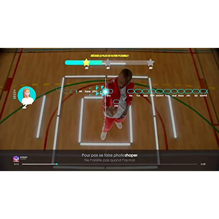 Ravenscourt Lass uns singen 2021 French Hits + 2 Microphones PS4 Game, Solo- und Mehrspielermodus, 40 Titel inklusive originalen Clips – Bild 5