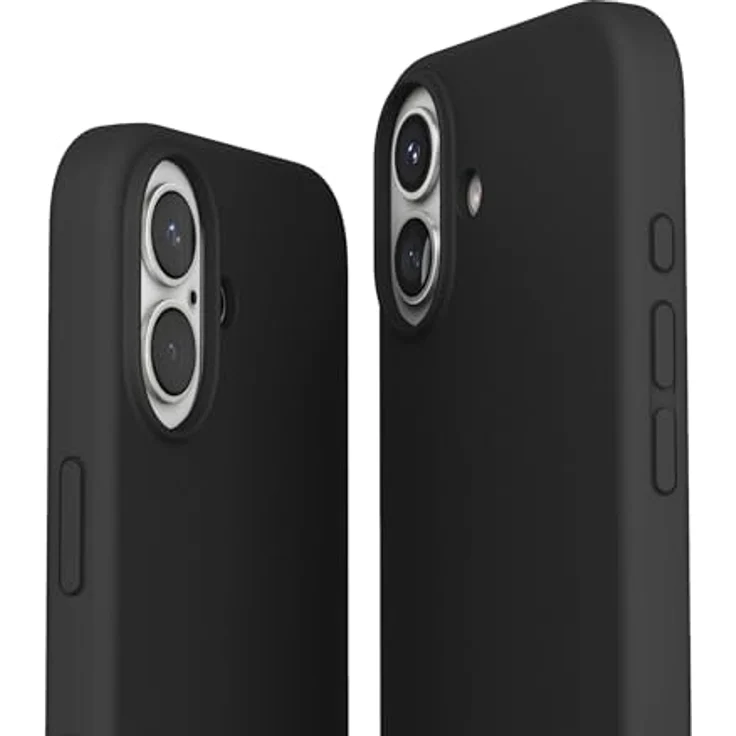 VONMÄHLEN Weiche Silikonhülle für iPhone, kompatibel mit Mag-Safe, aus 69% recycelten Materialien, mit Mikrofaserfutter und Kamera-Displayschutz – Bild 5