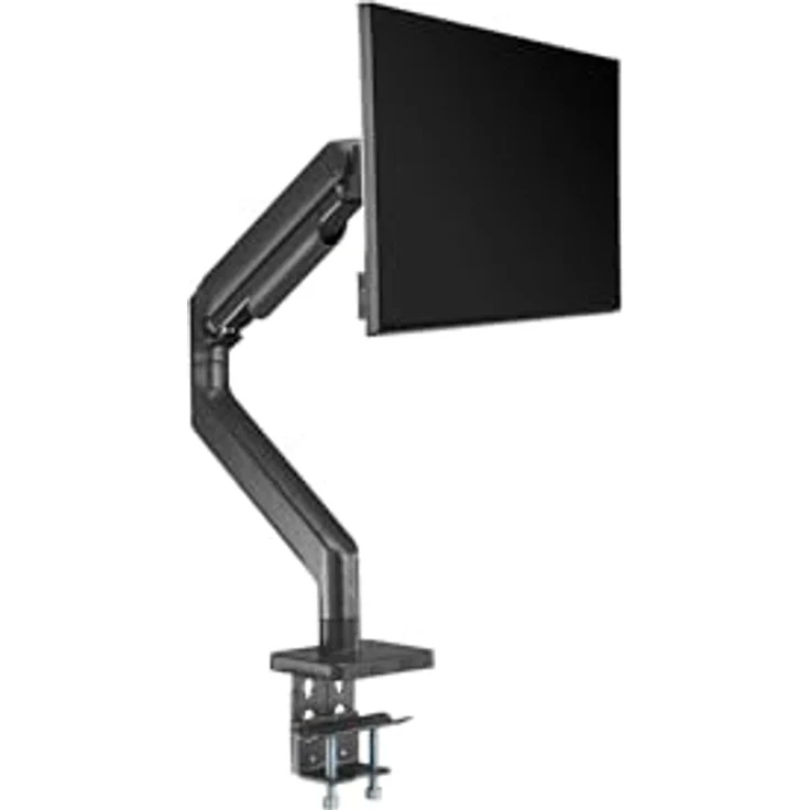Digitus Single Monitorhalterung, Tischhalterung für 49" Monitore bis 20 kg, Schwarz, vollbeweglich mit VESA Quick-Release und Kabelmanagement – Bild 7