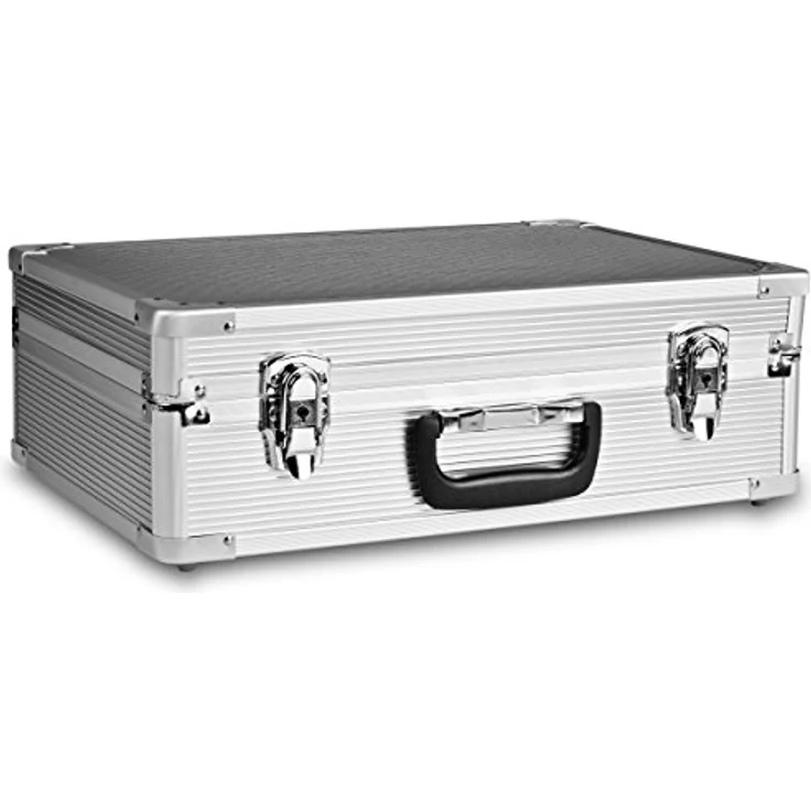 Mantona Aluminium Foto-Koffer Basic M, Silber – Bild 3