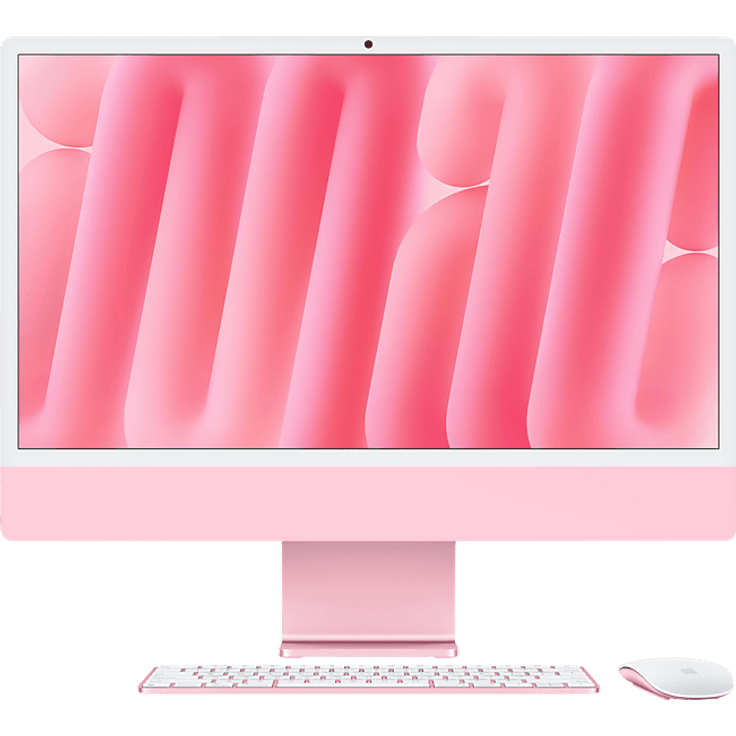 Apple iMac 24" (2024), MWUG3D/A, Apple M4 8-Core GPU, 16 GB RAM, 256 SSD, Rosé – Bild 1