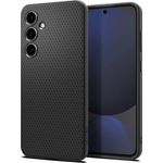 Spigen Liquid Air Hülle Kompatibel mit Samsung Galaxy S24 FE -Schwarz, Schlankes Design aus flexiblem TPU mit Luftkissentechnologie