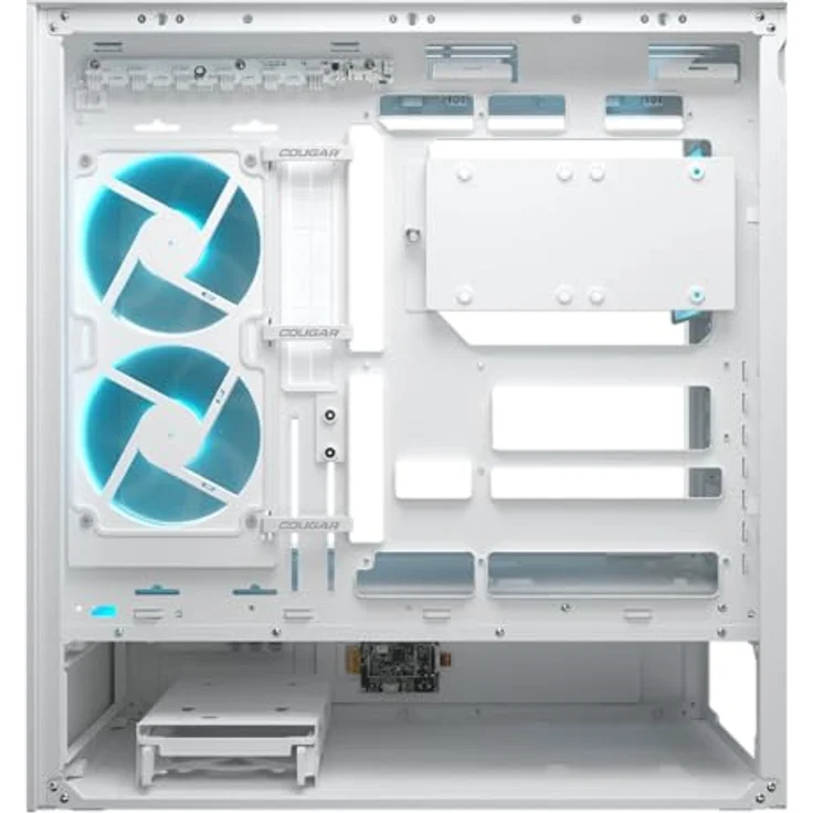 COUGAR CFV235 Vision, Mid-Tower PC-Gehäuse ohne Netzteil, 1x USB-C 3.2 Gen 2, 2x USB 3.0, weiß, mit integriertem IPS-LCD-Display und RGB-Beleuchtung – Bild 6