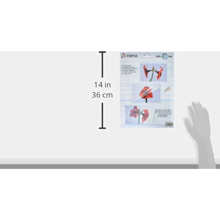 Olympia Laminierfolie Set, 80 µm, für DIN A4, A5, A6 und 95 x 60 mm, 1 Set – Bild 4