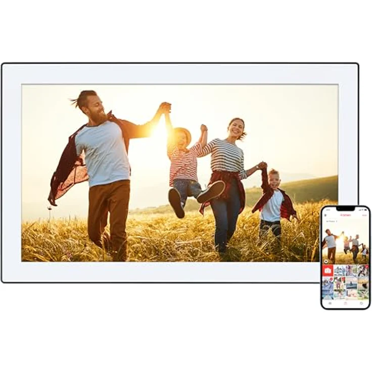 Rollei Smart Frame WiFi 211, Elektronischer Digitaler Bilderrahmen 21,5 Zoll, 1920x1080 IPS Touchscreen, 32GB Speicher, Schwarz, WLAN und Frameo-App Unterstützung – Bild 1