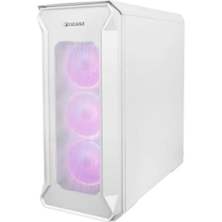 Genesis PC Case IRID 505 ARGB Side window. White. Midi Tower. Power supply included No