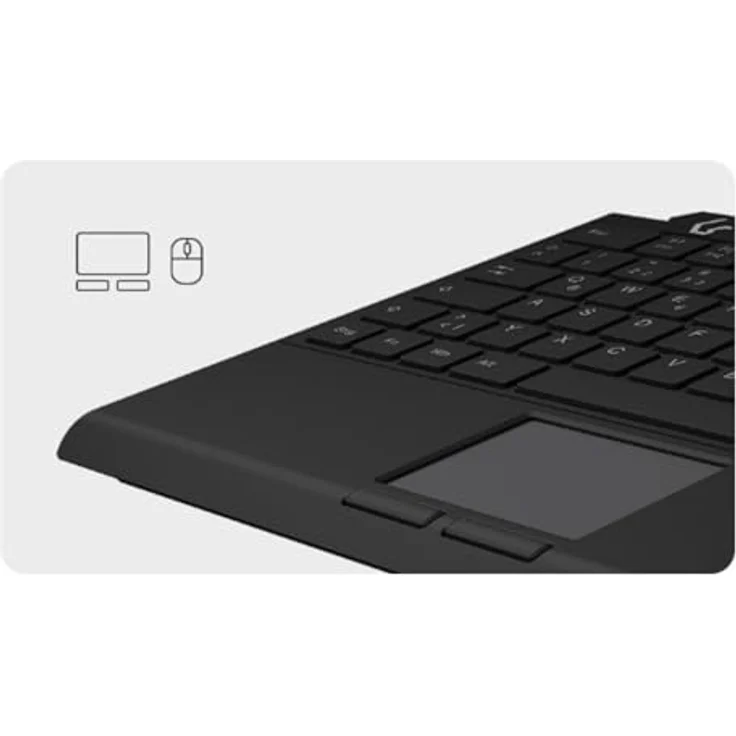 Keysonic KSK-5210ELU (DE) Mini-Tastatur - USB - Membran Key Switch - QWERTZ - LED - Schwarz – Bild 4