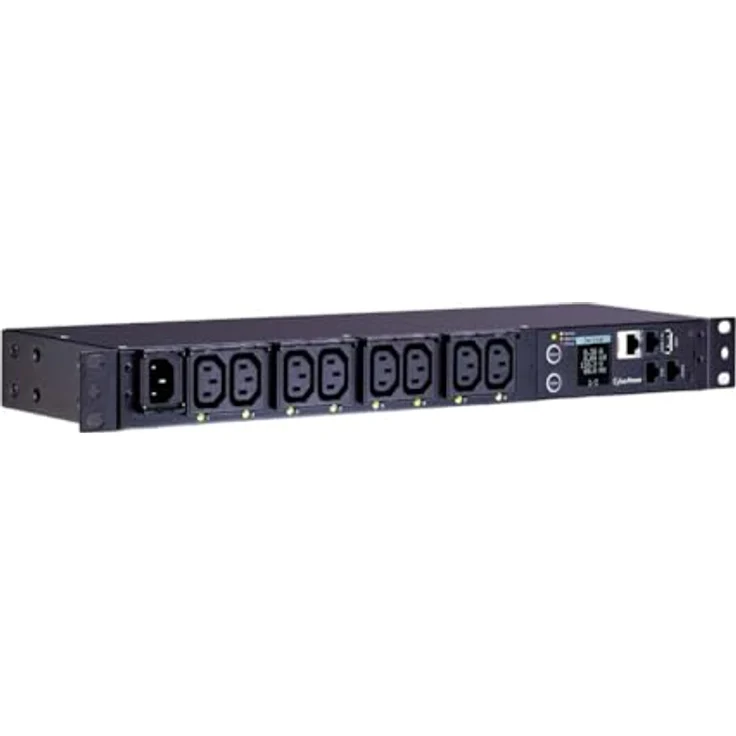 CyberPower PDU81004, Rackmount 1U, Switched PDU, Metered-by-Outlet Leistungssteuerung, 230V/10A Eingang, IEC-320 C13 Ausgang (8), SNMP-Netzwerkanschluss, PowerPanel Software – Bild 3