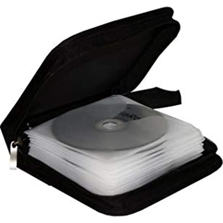 CD-Wallet MediaRange für 24 CD-DVDs schwarz Retail – Bild 3
