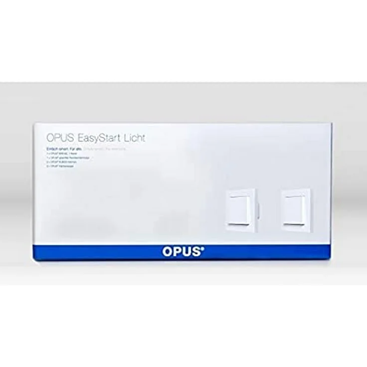 OPUS EasyStart Licht, Starter-Paket für intelligente Lichtsteuerung, inklusive Wandsender und Unterputzlichtschalter, weiß – Bild 2