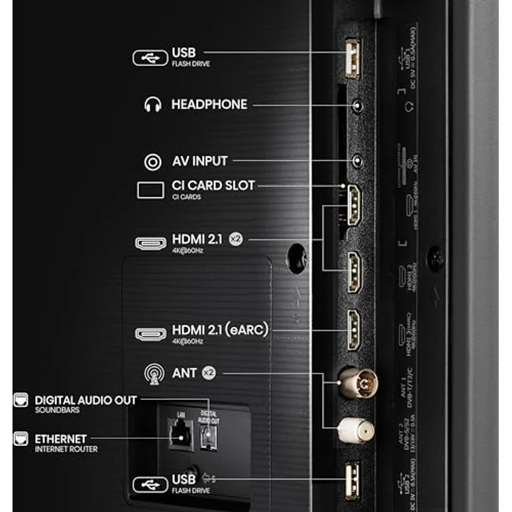 Hisense 55U6NQ 139 cm (55 Zoll) Fernseher 4K Mini LED ULED HDR Smart TV, 60Hz, HDMI 2.0, Game Mode Plus, Dolby Vision & Atmos, Bluetooth, Alexa Built-in, Anthrazit, [2024] – Bild 4