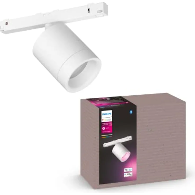 Philips Hue White & Color Amb. Perifo Erweiterungsspot, dimmbar, 16 Mio. Farben, steuerbar via App, kompatibel mit Amazon Alexa, Apple HomeKit & Google Assistant, weiß