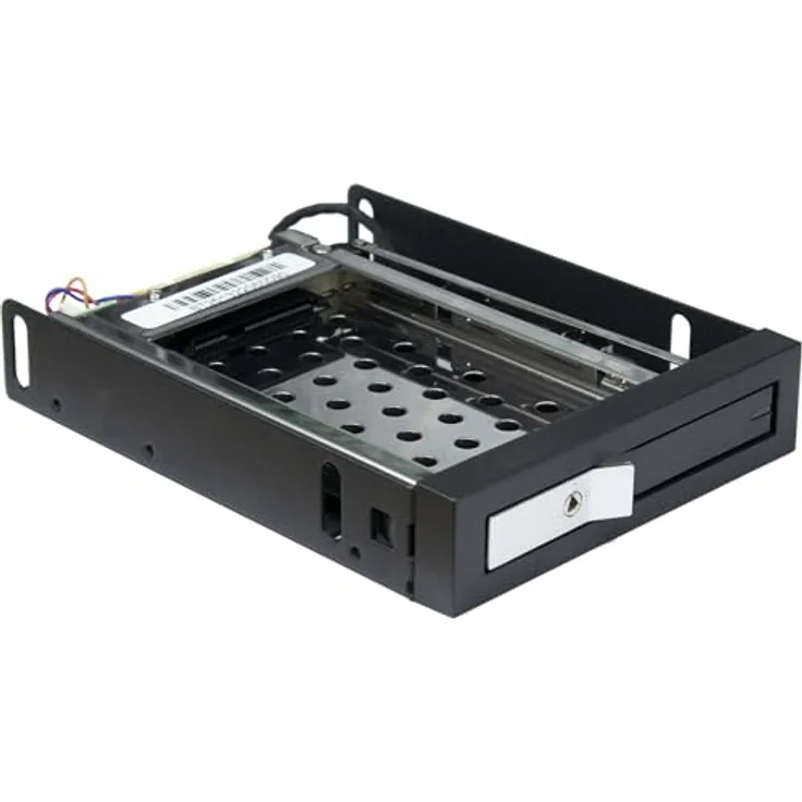 Inter-Tech Wechselrahmen SR-2513, Hot-Swap-Gerät für 1x2,5" Festplatte in 3,5" Schacht, inklusive Diebstahlschutz