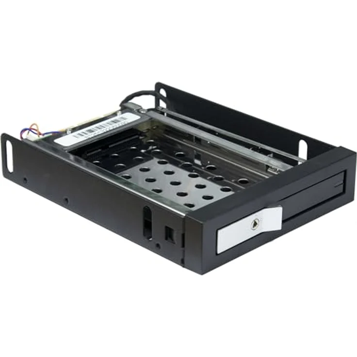 Inter-Tech Wechselrahmen SR-2513, Hot-Swap-Gerät für 1x2,5" Festplatte in 3,5" Schacht, inklusive Diebstahlschutz – Bild 1