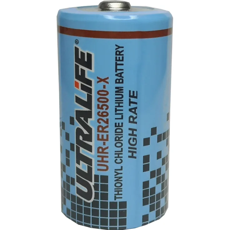 Ultralife UHR-ER26500-X Hochstrom Lithium-Thionylchlorid C Rundzelle, 3,6V 6500mAh für Messtechnik und Sicherheitstechnik