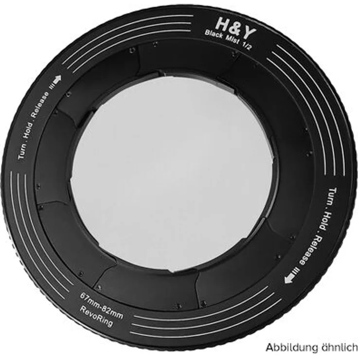 H&Y REVORING Black Mist 58-77mm 1/2 Filter, Stufenringadapter mit Antireflexbeschichtung und hoher Lichtdurchlässigkeit