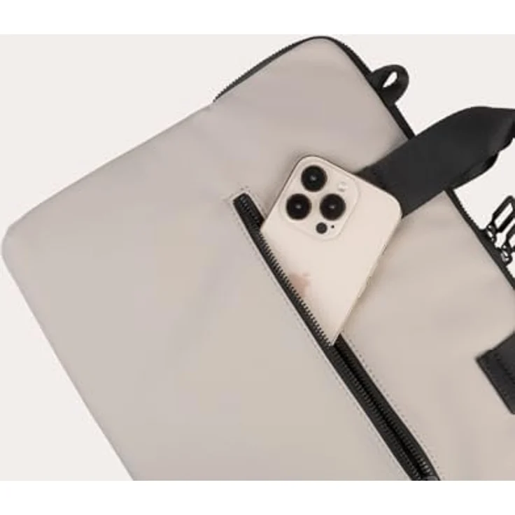 Tucano Gommo, Laptop-Tasche 14/15" für MacBook Air, wasserdichtes gummiertes Material, grau – Bild 3