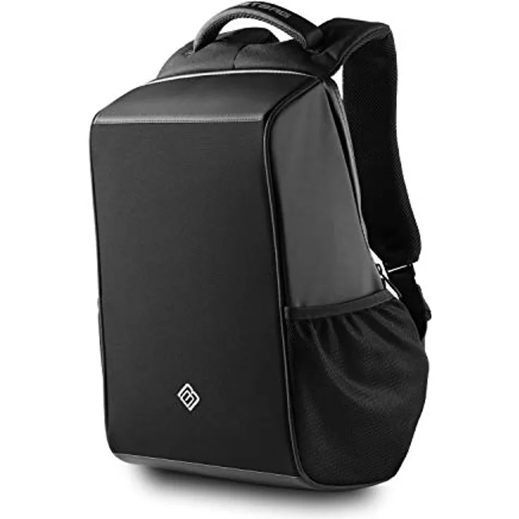 BoostBag Shadow Anti Theft Backpack - Boostboxx Anti Diebstahl Rucksack mit Fächern für Reisepass, Kreditkarte mit RFID Schutz, 15,6" Laptop/Notebook, Ipad, Tablet, Handy usw. mit TSA Schloss und USB