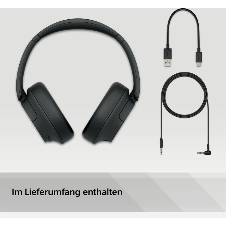 Sony WH-CH720N Over-Ear-Kopfhörer, Bluetooth, Mikrofon, Noise Cancelling, schwarz – Bild 10