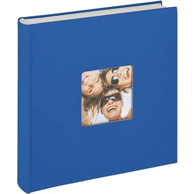 Walther design Fotoalbum Fun, 30x30 cm, royalblau, 100 weiße Seiten, CD-Archiv, hochwertige Schutzseiten – Bild 1