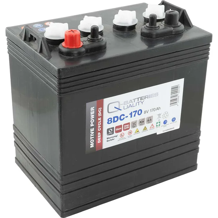 Q-Batteries 8DC-170 8V 170Ah Deep Cycle Traktionsbatterie
