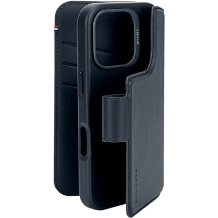 Decoded 2 in 1 Leder Abnehmbare Wallet Case für iPhone 16 Pro, MagSafe kompatibel, echtes Premium ECCO Leder, Ganzkörper-Schutzhülle, Blau – Bild 2