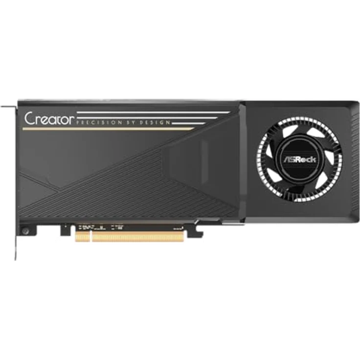 AsRock Radeon AI PRO R9700 Creator, 32 GB GDDR6 Grafikkarte mit 4096 Shaders, 7680 x 4320 Pixel Auflösung, PCIe 5.0, Dual-Lüfter-Kühlsystem – Bild 4