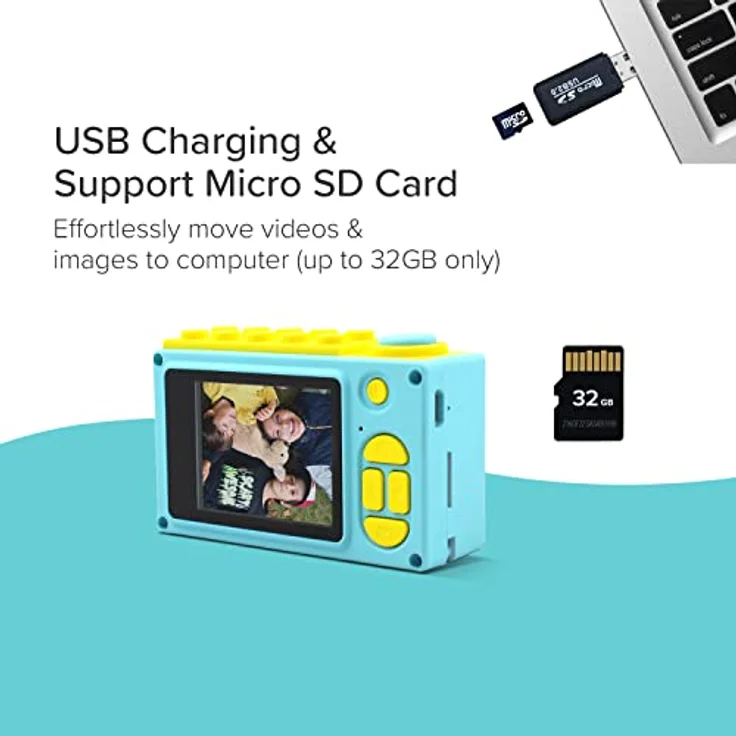 OAXIS myFirst Camera 2 - Kinder-Unterwasserkamera zum Schnorcheln, Shutterbug, wasserdicht, echte 8 MP, inkl. 16 GB Karte – Bild 5