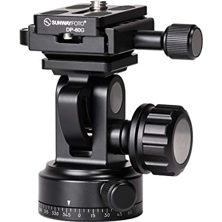 Sunwayfoto DT-02D50 2-Wege-Neiger Stativkopf schwarz – Bild 1